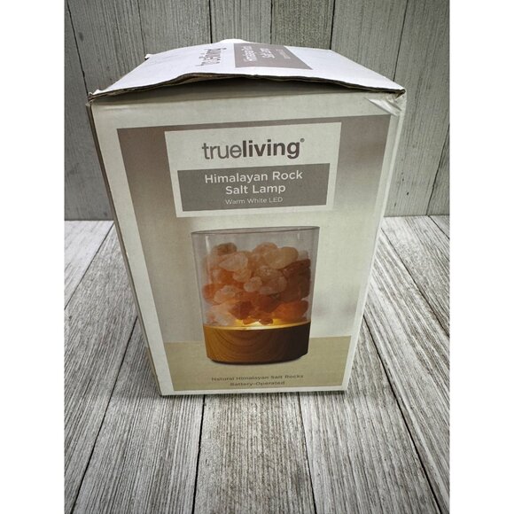Trueliving Himalayan Rock Salt Lamp Warm Light LED with Box Home Decor - Picture 3 of 10